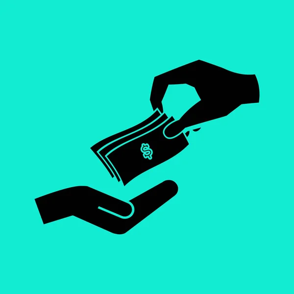 Argent cash icône — Image vectorielle
