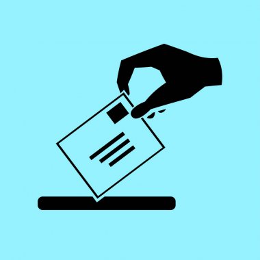 Posta simgesini veren el