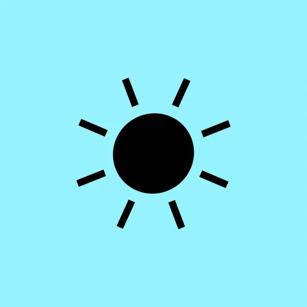 Sol icono web — Vector de stock