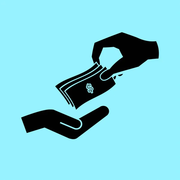 Argent cash icône — Image vectorielle