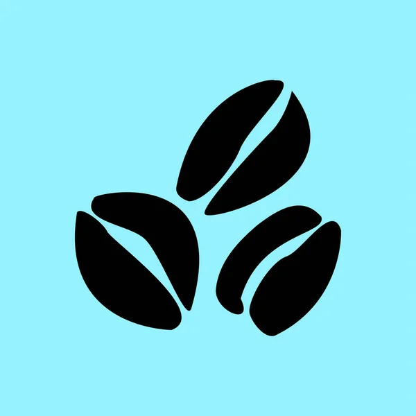 Koffiebonen pictogram — Stockvector