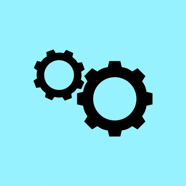 Cogwheels ícone web — Vetor de Stock