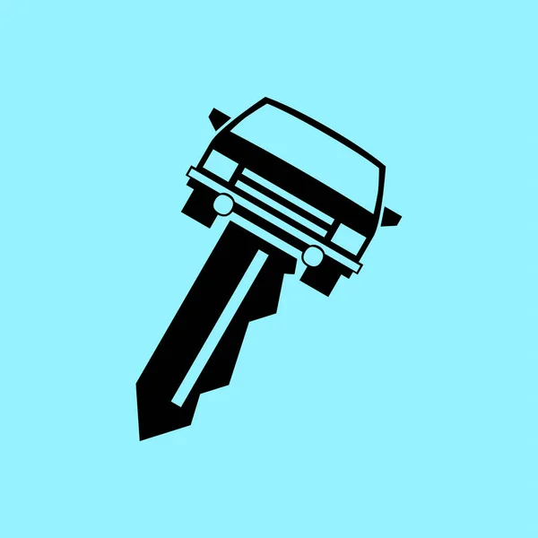 Bil nyckel ikonen — Stock vektor