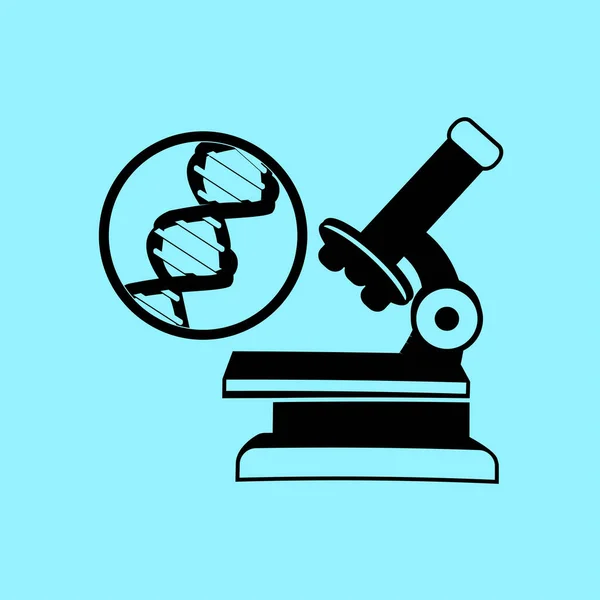Mikroszkóp Pókháló ikon — Stock Vector