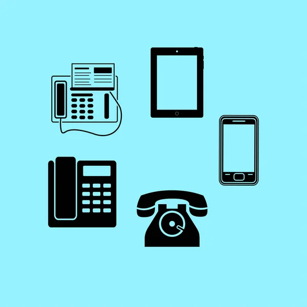 Conjuntos de ícones de telefone —  Vetores de Stock