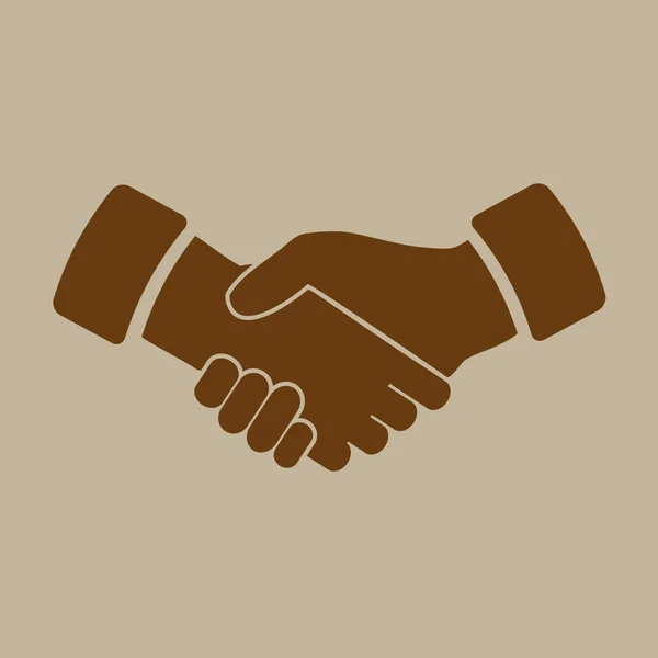 Handshake flat icon — Stock Vector