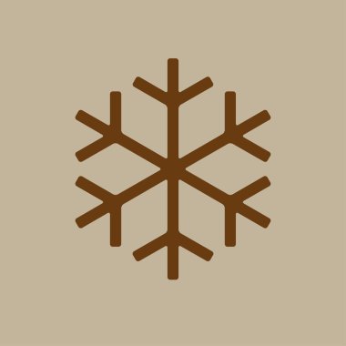 kar tanesi düz simgesi