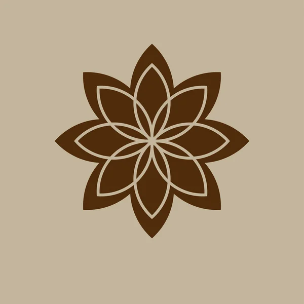 Flower flat icon — Stock Vector