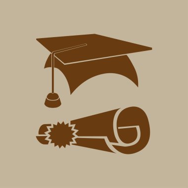 Öğrenci şapka simgesi