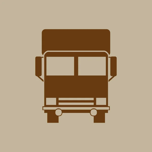 Camión icono plano — Archivo Imágenes Vectoriales