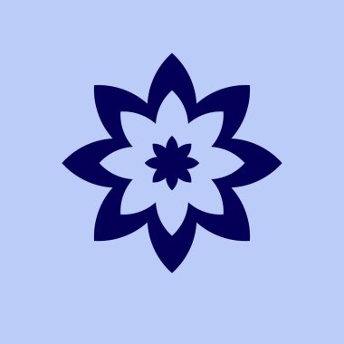 çiçek düzlüğü simgesi