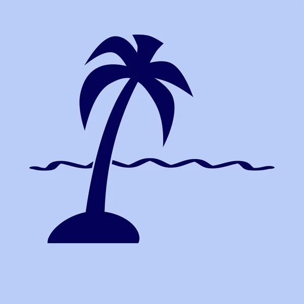 Icône palmier — Image vectorielle