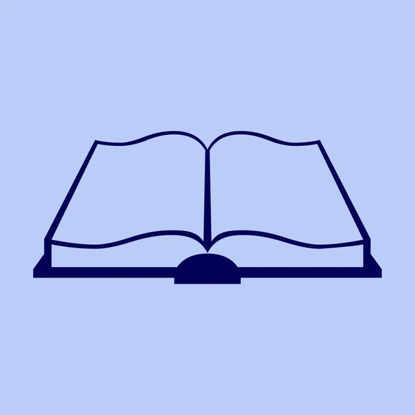 Libro icono web — Vector de stock