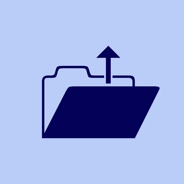 Icono de carpeta abierta — Vector de stock
