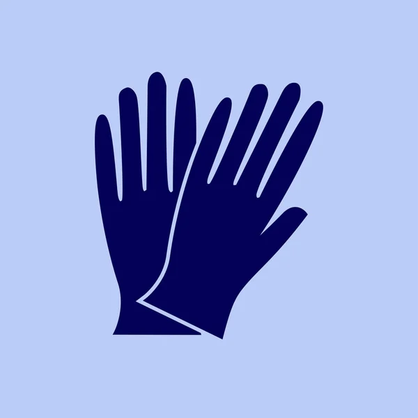 Werk handschoenen pictogram — Stockvector