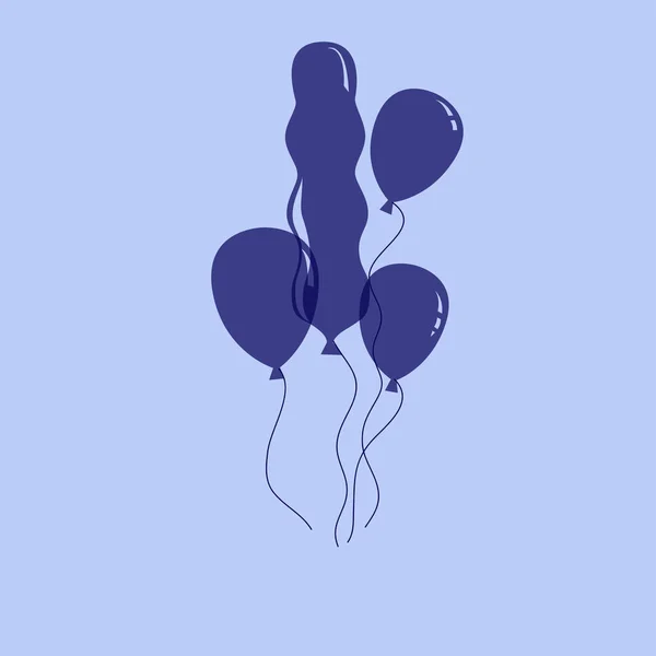 Air ballonger ikonen — Stock vektor