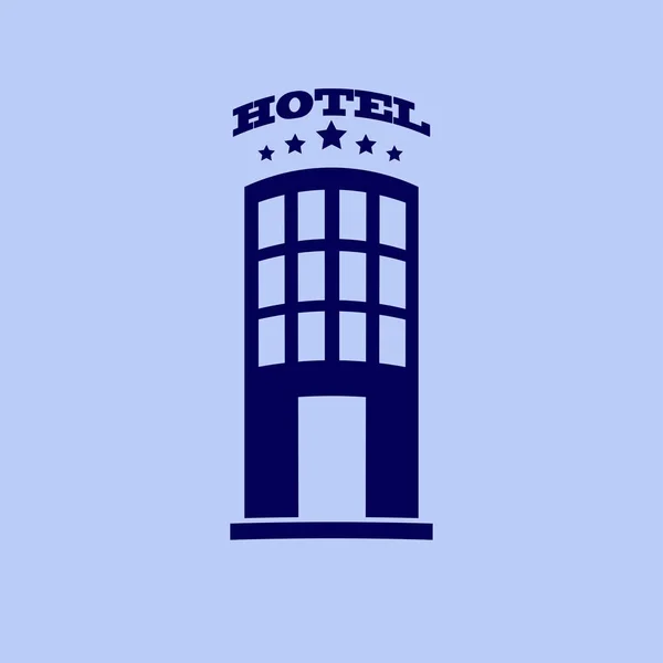 Hotel flat icon — Stock Vector