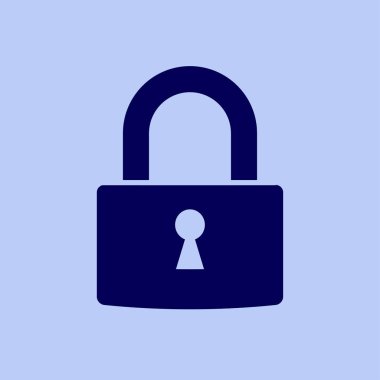 Karşı izole bir asma kilit  