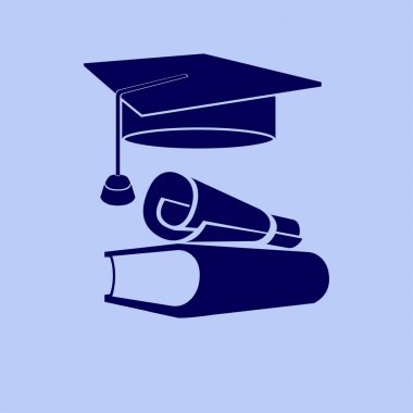 Eğitim düz simgesi