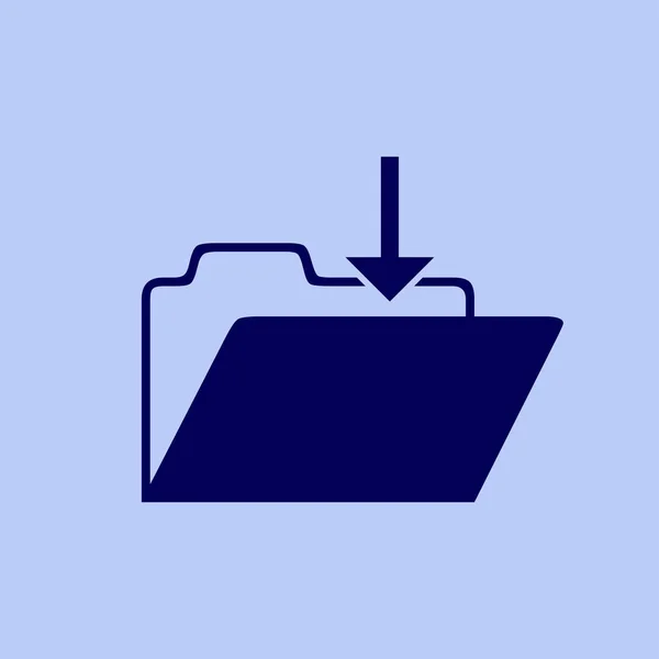 Icono de carpeta abierta — Vector de stock