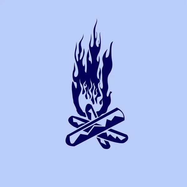 Płaskie ikona ognisko — Wektor stockowy