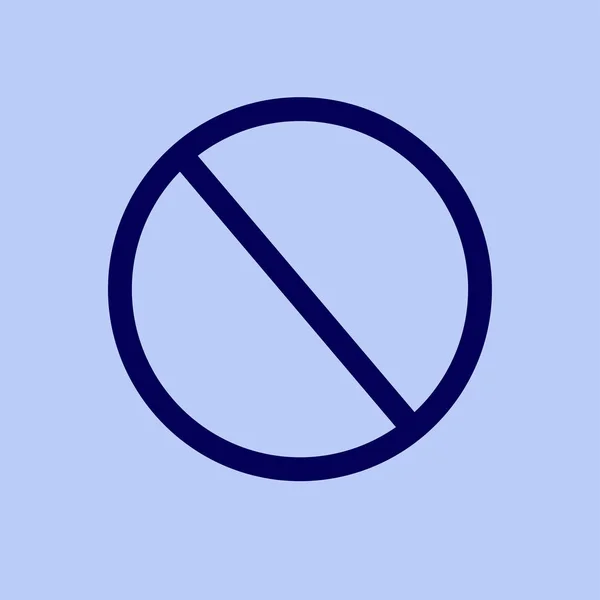 Icône d'accès refusé — Image vectorielle