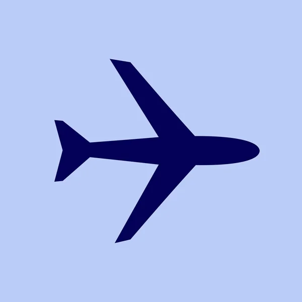 Icona piatta dell'aereo — Vettoriale Stock