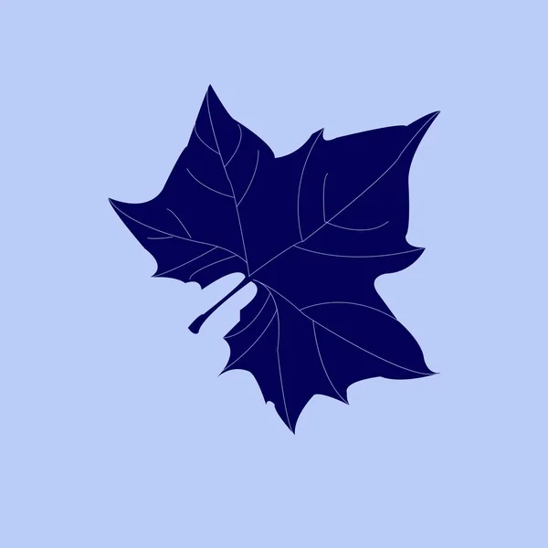 Maple leaf σιλουέτα — Διανυσματικό Αρχείο