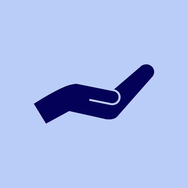 Hand flat icon — Stock Vector