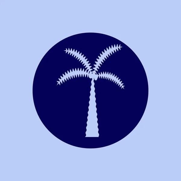 Palmboom pictogram — Stockvector