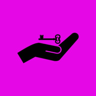 el ve anahtar simgesi