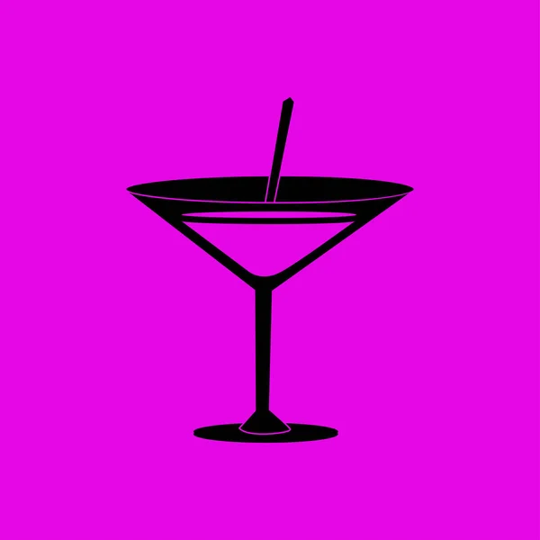 Cocktail tecken-ikonen — Stock vektor