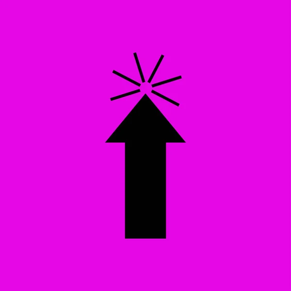 Klicken Sie hier Zeichen Symbol — Stockvektor