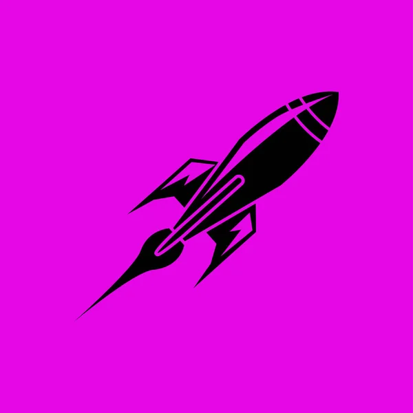Raket teken pictogram — Stockvector