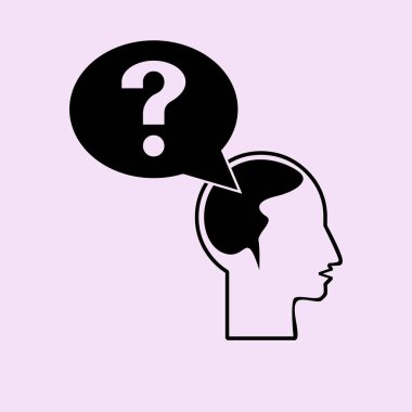 soru işareti ve adam