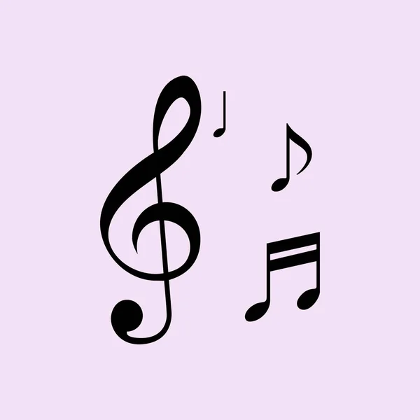 Икона музыкальных нот — стоковый вектор