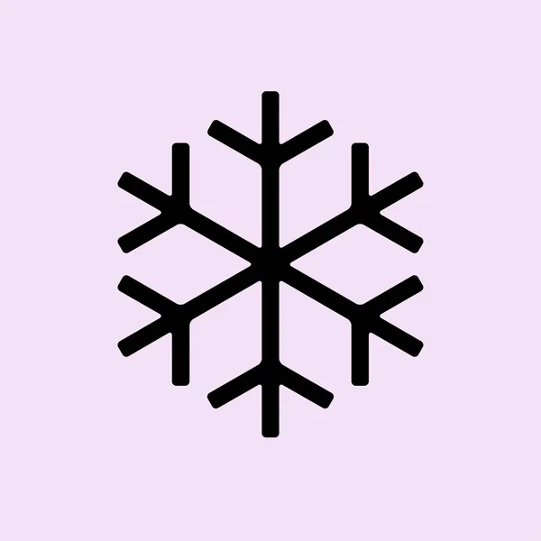 Snowflake flat icon — Stock Vector