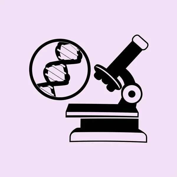 Mikroszkóp Pókháló ikon — Stock Vector