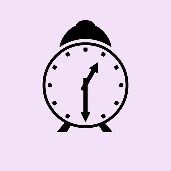 Icono del reloj despertador — Vector de stock