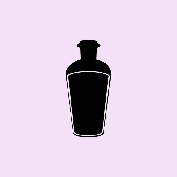 Bottle flat icon — Stock Vector