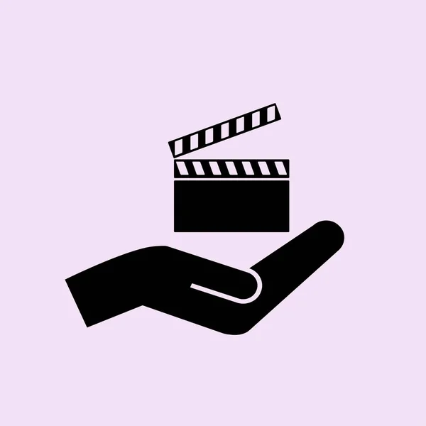 Icono de vídeo cine — Vector de stock