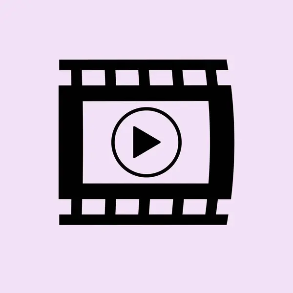 Иконка видео — стоковый вектор