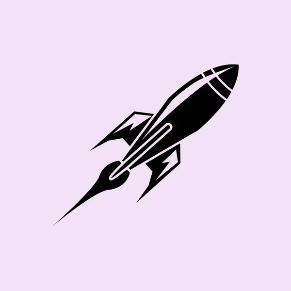 Rocket web icon — Stock Vector