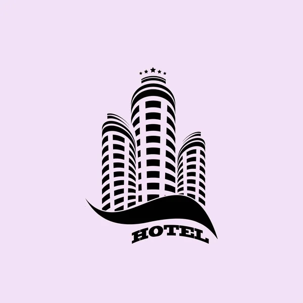 Hotel Apartamento Icon — Vector de stock