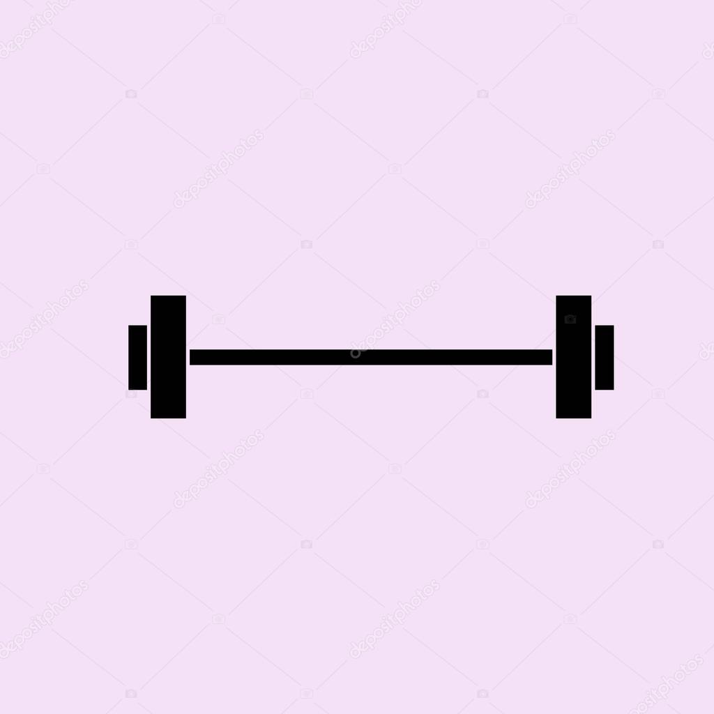 barbell flat icon