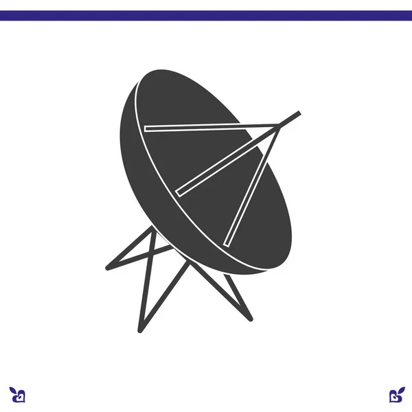 Ikona satelitní misky — Stockový vektor