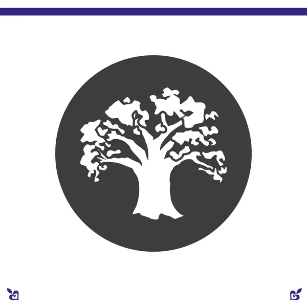 Oak tree icon — Stock Vector