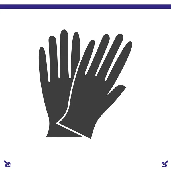 Work gloves icon — Stock Vector