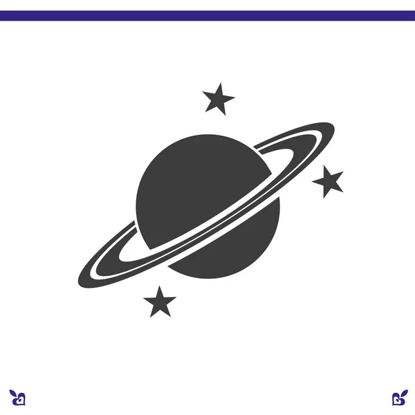 Planet flat icon — Stock Vector