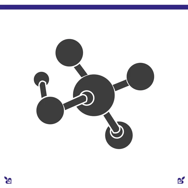 Molekula pókháló ikon — Stock Vector